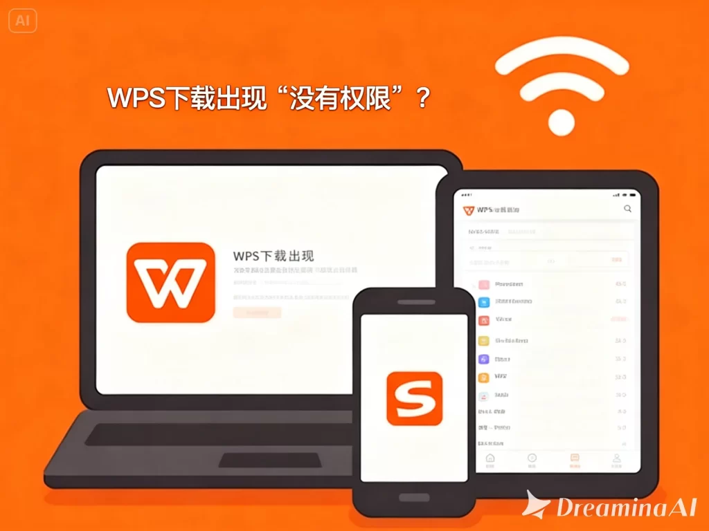 WPS下载出现“没有权限”？