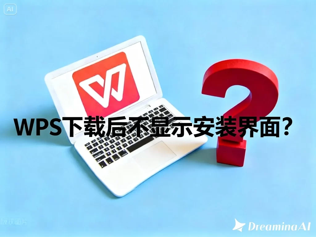 WPS下载后不显示安装界面？